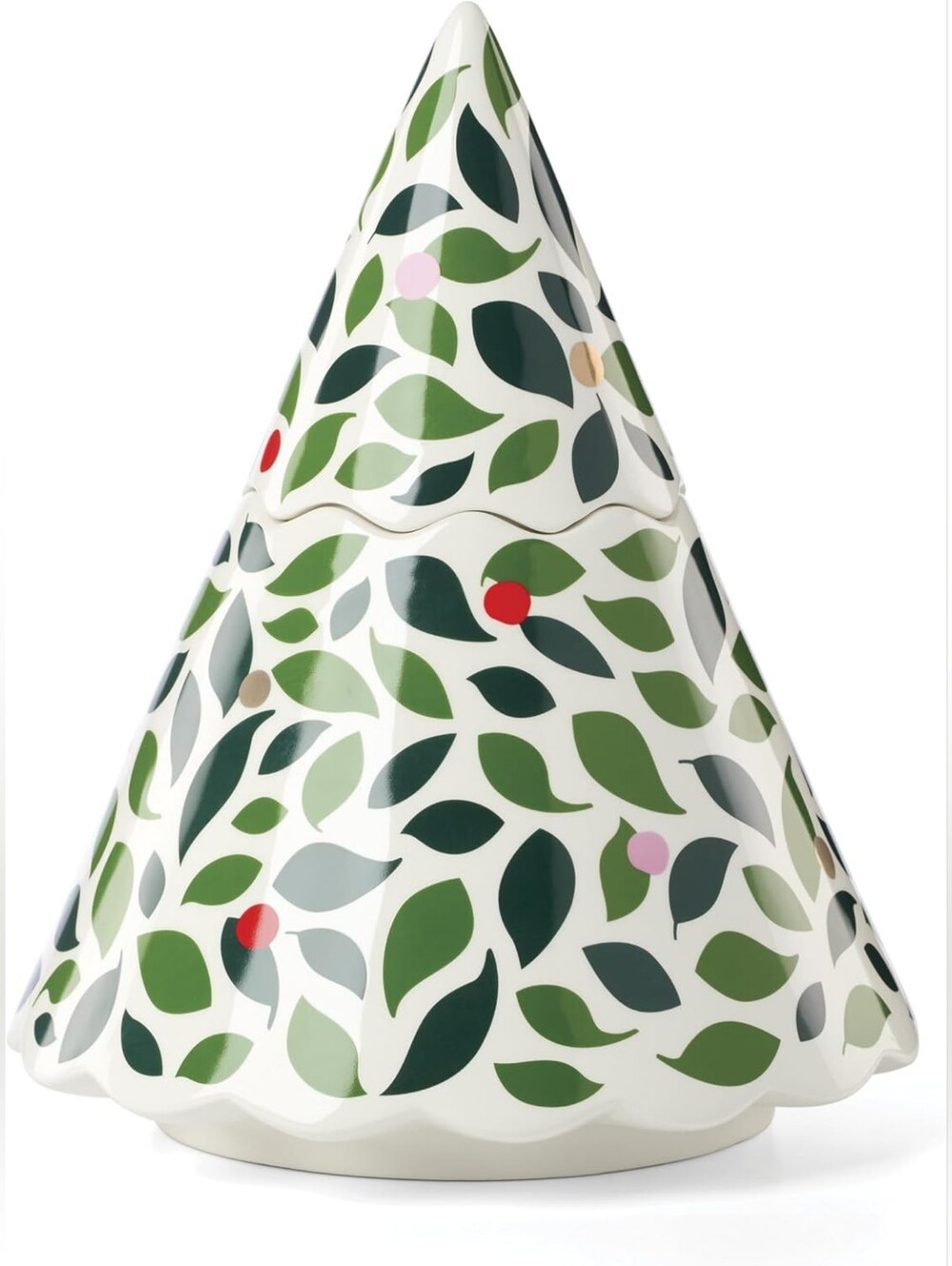 Kate Spade Evergreen Christmas Tree Cookie Jar & Candy Dish